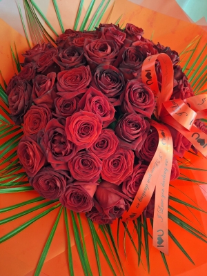 50 Stunning Red Roses   Valentine